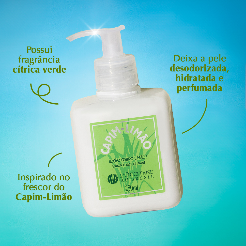 Loção Desodorante Corporal e Mãos Capim-Limão 250ml, ,  large image number 1